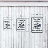Portrait Round Plus Collect Moments Not Things Door or Wall Sign | Camping RV Decoration