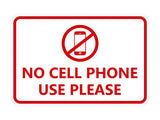 Classic Framed No Cell Phone Use Please