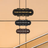 Signs ByLITA Designer Please Use Other Gate Wall or Door Sign (Multipacks)