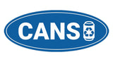 Signs ByLITA Oval Cans Sign - Laser-Engraved Lettering | Durable ABS Plastic | Vibrant Colors | Powerful Foam Tape