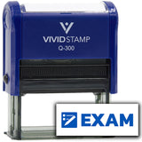 Vivid Stamp Exam Self-Inking Rubber Stamps Teachers And Schools | Motivational Stamps For Children | Re-inkable Ink Pad