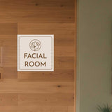 Square Plus Facial Room — Wall or Door Sign | Treatment Room - Sign