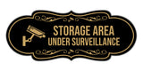 Signs ByLITA Designer Storage Area Under Surveillance Wall or Door Sign