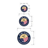 Circle Plus Aim High: U.S. Air Force Veterans Inside Door or Wall Sign Honor Veterans with Military Signs | US Pride | Veteran Gratitude and Discount Signs