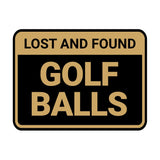 Classic Framed Lost And Found Golf Balls Wall or Door Sign