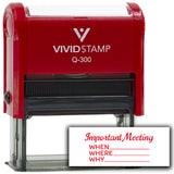 All Quality Important Meeting When Where Why Agenda Planning Stamps