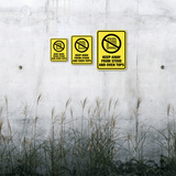 Portrait Round Plus Keep Away from Stove and Oven Tops Wall or Door Sign | Home Safety Sign