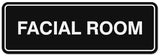 Signs ByLITA Standard Facial Room Sign - Easy Installation | Durable Wall or Door