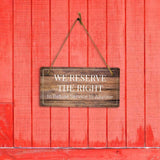 Security & Surveillance | Rustic Oak Wood 5 x 10" Hanging Signs