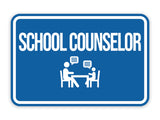 Classic Framed School Counselor Wall or Door Sign