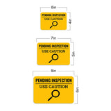 Classic Framed Plus Pending Inspection - Use Caution Door or Wall Sign | Safety and Maintenance