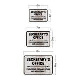 Classic Framed Plus Secretary’s Office – Providing Organization and Assistance Door or Wall Sign | Church and Place of Worship Signs