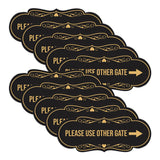 Signs ByLITA Designer Please Use Other Gate Wall or Door Sign (Multipacks)