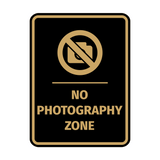 Signs ByLITA Portrait Round No Photography Zone Door or Wall Sign Easy Installation | Directing Artists & Co-Workers | Music | Concert | Festivals