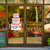 Classic Framed Plus Friendly Reminder: Lock the door / Cierra la puerta con llave Door or Wall Sign | Business & Warehouse Signage