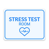 Classic Framed Plus Stress Test Room Door or Wall Sign | Hygiene and Safety Signage