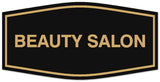 Signs ByLITA Fancy Beauty salon Sign - Laser-Engraved Lettering | Durable ABS Plastic | Vibrant Colors | Powerful Foam Tape Wall or Door Sign