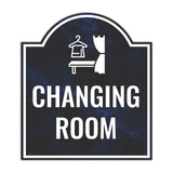 Changing Room' Headstone ? Wall/Door Restroom & Hygiene Sign
