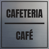 Signs ByLITA Square Cafeteria Door or Wall Sign | Spanish Bilingual Business and Office Signs