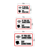 Classic Framed Plus If You See Something Say Something Wall or Door Sign | Novelty Funny Warning Signs