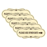 Signs ByLITA Designer Please Use Other Gate Wall or Door Sign (Multipacks)