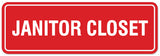 Signs ByLITA Standard Janitor Closet Sign - Easy Installation | Durable Wall or Door