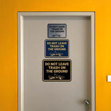 Signs ByLITA Classic Framed Do Not Leave Trash On The Ground Wall or Door Sign
