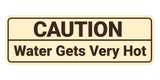 Standard Caution Water Gets Very Hot Wall or Door Sign Multipack