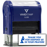 Vivid Stamp Thank you for keeping us in your prayers Self-Inking Rubber Stamps