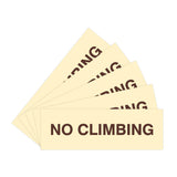 Signs ByLITA Basic No Climbing Sign | Easy No-Tool Installation | Powerful Foam Tape