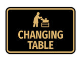Signs ByLITA Classic Framed Changing Table Wall or Door Sign