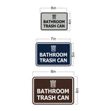 Signs ByLITA Classic Framed Bathroom Trash Can Wall or Door Sign