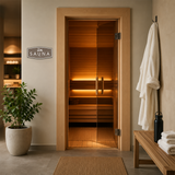 Fancy Plus Sauna — Wall or Door Sign | Sauna & Steam Room - Sign