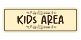 Signs ByLITA Standard Kids Area (Toy vector) Wall or Door Sign