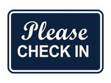 Signs ByLITA Classic Framed, Please Check In Wall or Door Sign