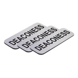 Deaconess 1 x 3" Name Tag, (3 Pack)