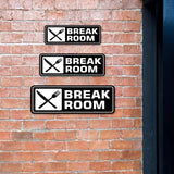 Standard Plus Break Room Wall or Door Sign | Office Public Signage