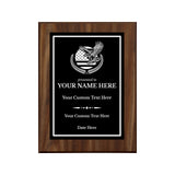 Thank You For Your Service Military and First Responders Customizable Award Plaque |Easel Mount Option | Patriotic Recognition of Achievement and Service Personalizable Plaques