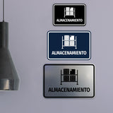 Signs ByLITA Classic Framed Almacenamiento vector Durable Sign | Easy Installation | Elegant Design Wall or Door Sign