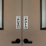 Signs ByLITA Vertical Push and Pull Door Signs (Peace Doves) Door Signs