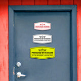Signs ByLITA Fancy Protected by Veterans: Try the Neighbor's House First! Easy Installation | Honor Veterans with Military Signs | US Pride | Businesses and Homes Wall or Door Sign