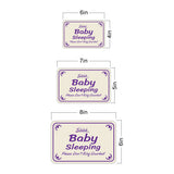 Classic Framed Plus Shhh... Baby Sleeping Please Don't Ring Doorbell Wall or Door Sign | Home Signage