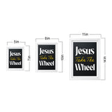 Designs ByLITA Jesus Take The Wheel, Wall Print Art | Religious Home Decor (Unframed or Framed)