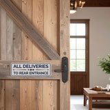 Standard Plus All Deliveries to Rear Entrance — Wall or Door Sign | Delivery & loading - Sign