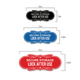 Signs ByLITA Designer Secure Storage Lock After Use Wall or Door Sign