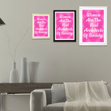 Designs ByLITA Women Are The Real Architects Of Society, Wall Print Art | Home Decor
