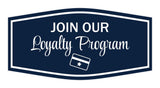 Signs ByLITA Fancy Join Our Loyalty Program Easy Installation | Durable Construction | Barbers | Grooming and Styling | Hair Wall or Door Sign