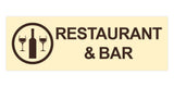 Basic Restaurant & Bar Wall or Door Sign