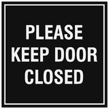 Signs ByLITA Square Please Keep Door Closed Sign - Easy Installation | Durable Material