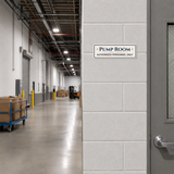 Standard Plus Pump Room — Authorized Personnel Only — Wall or Door Sign | Specialist Room - Sign